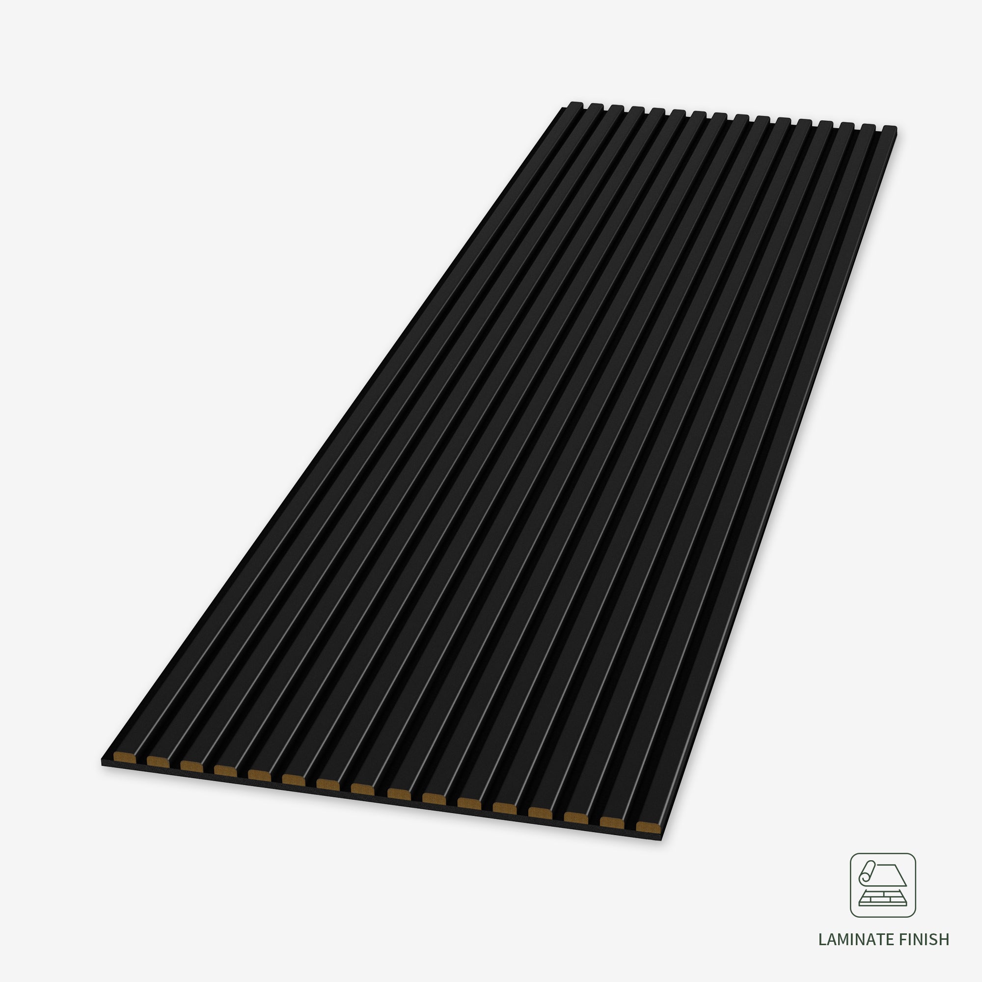 Modern Black Color Matte Acoustic Slat Wall Panels | Wall & Ceiling