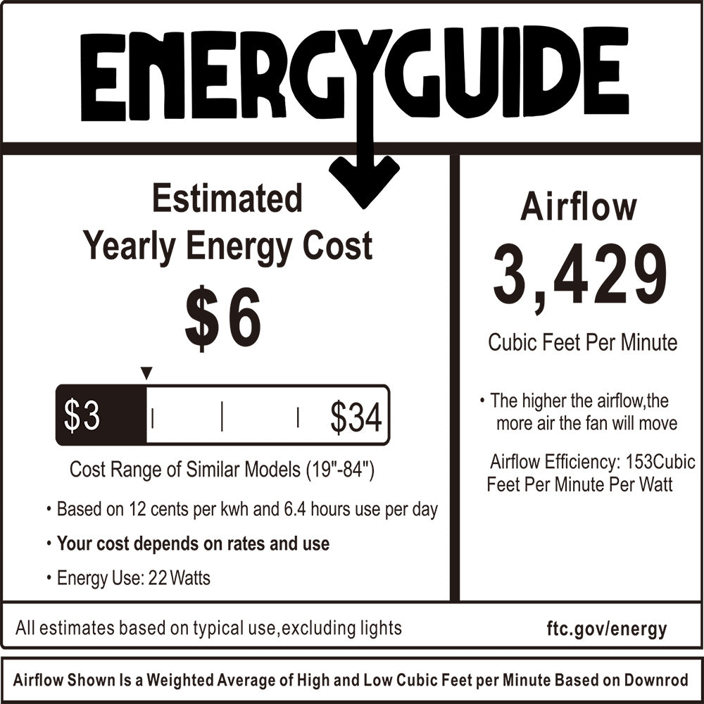 ceiling fan energy label