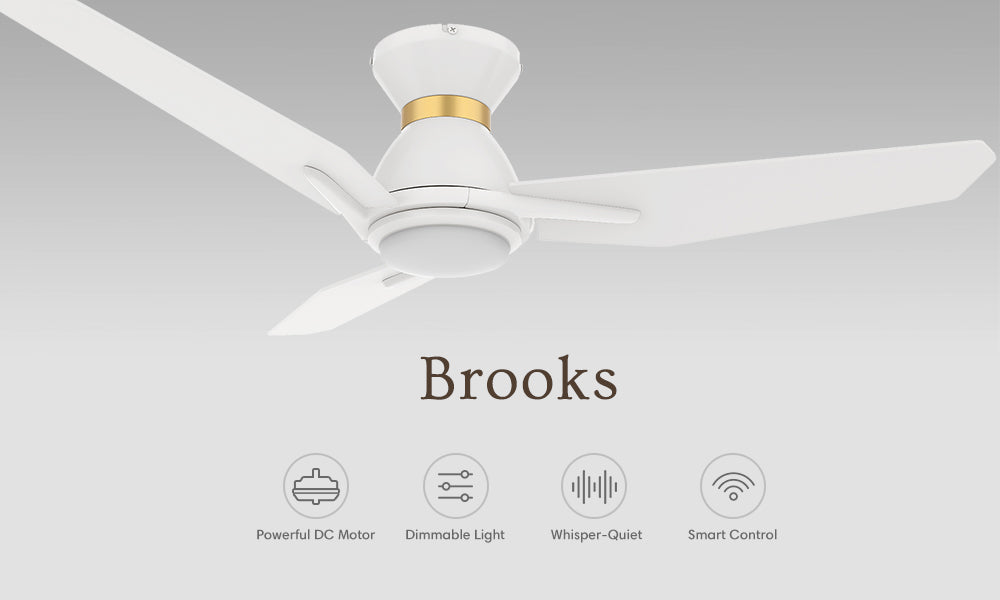 Carro-Smafan-52”-Brooks-Flush-Mount-Smart-Ceiling-fan-Works-with-Amazon-Alexa