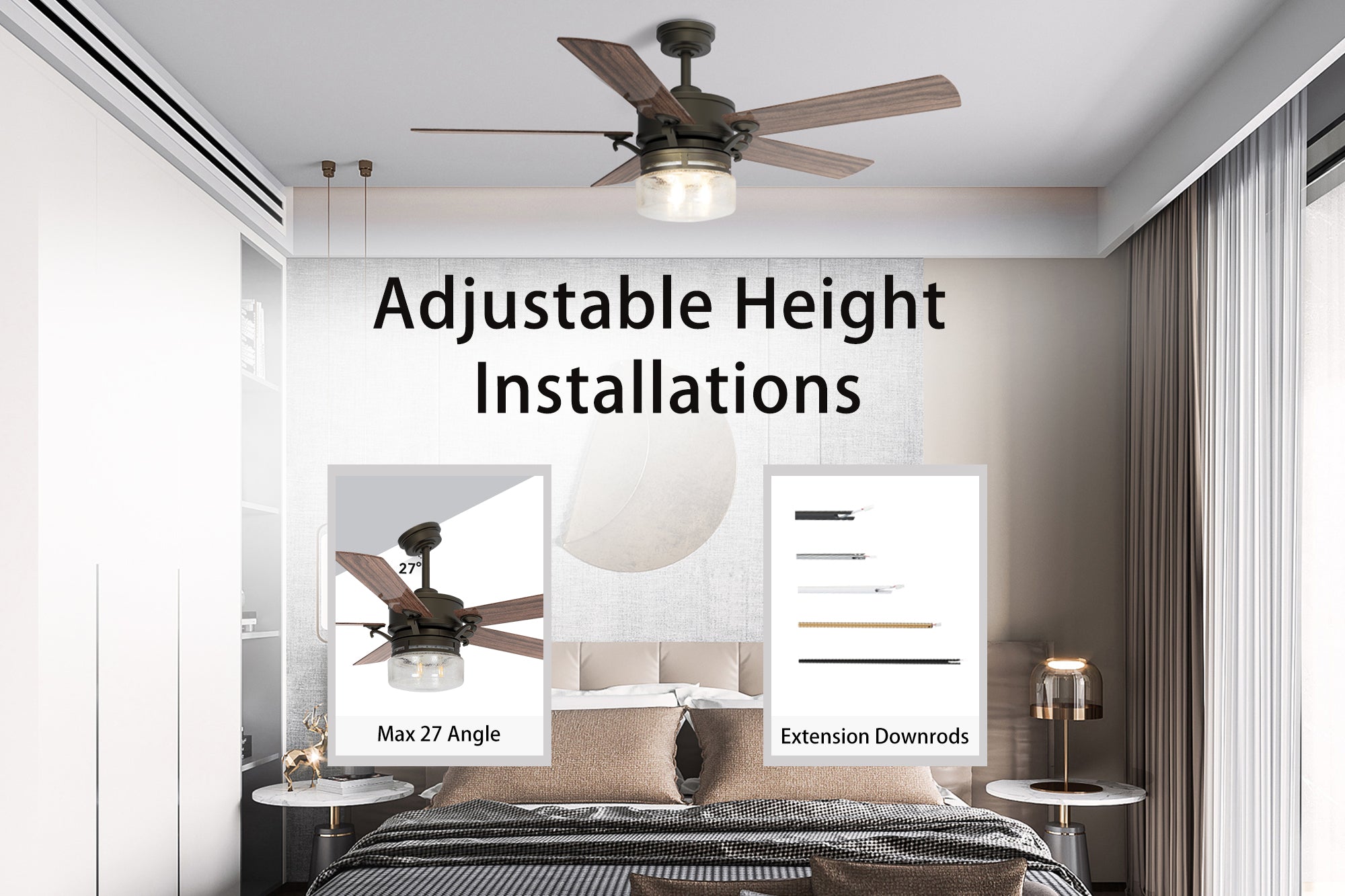 Carro-Smafan-Alexandria-52_-Indoor-Use-Only-Smart-Ceiling-Fan-with-Remote-Slope-Flat-Angled-Mount-Extension-Downrod