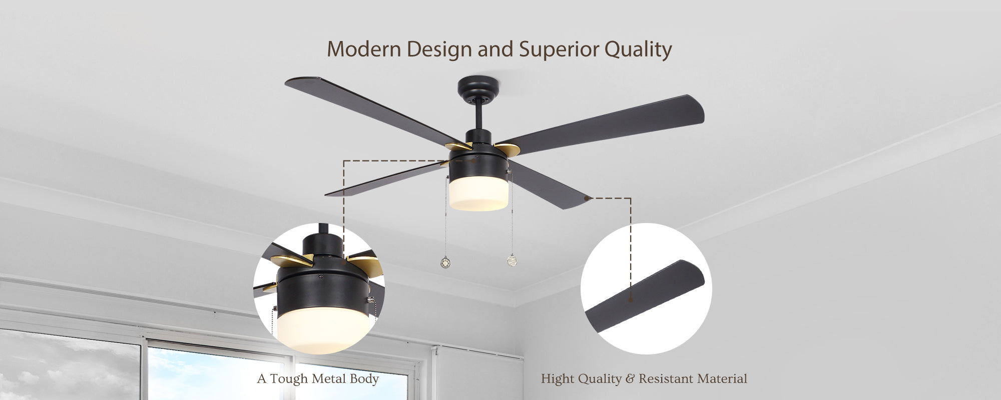 Carro-Smafan-Alrich-52-Ceiling-Fan-with-pull-chain-Light-Kit-Finest-Material-Superior-Design