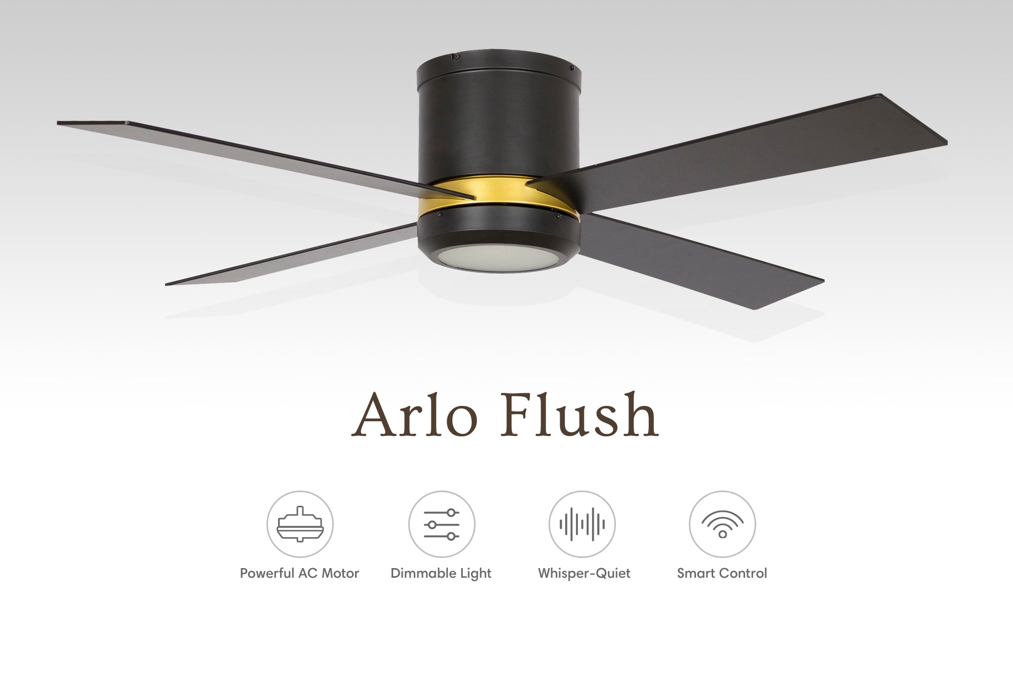 Carro-Smafan-Arlo-52''-Flush-Mount-Arlo-Smart-Ceiling-fan-Works-with-Amazon-Alexa