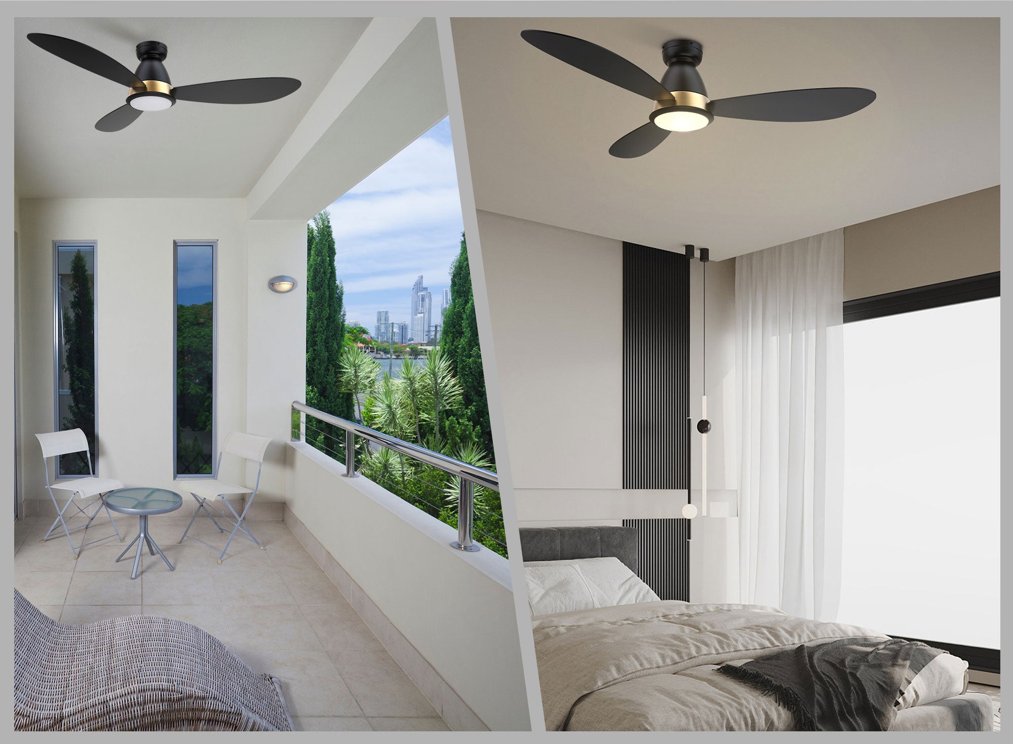 Carro-Smafan-Fayetee-52”-Indoor-Use-Only-Smart-Ceiling-Fan-with-Remote-Flush-Mount-Low-Profile