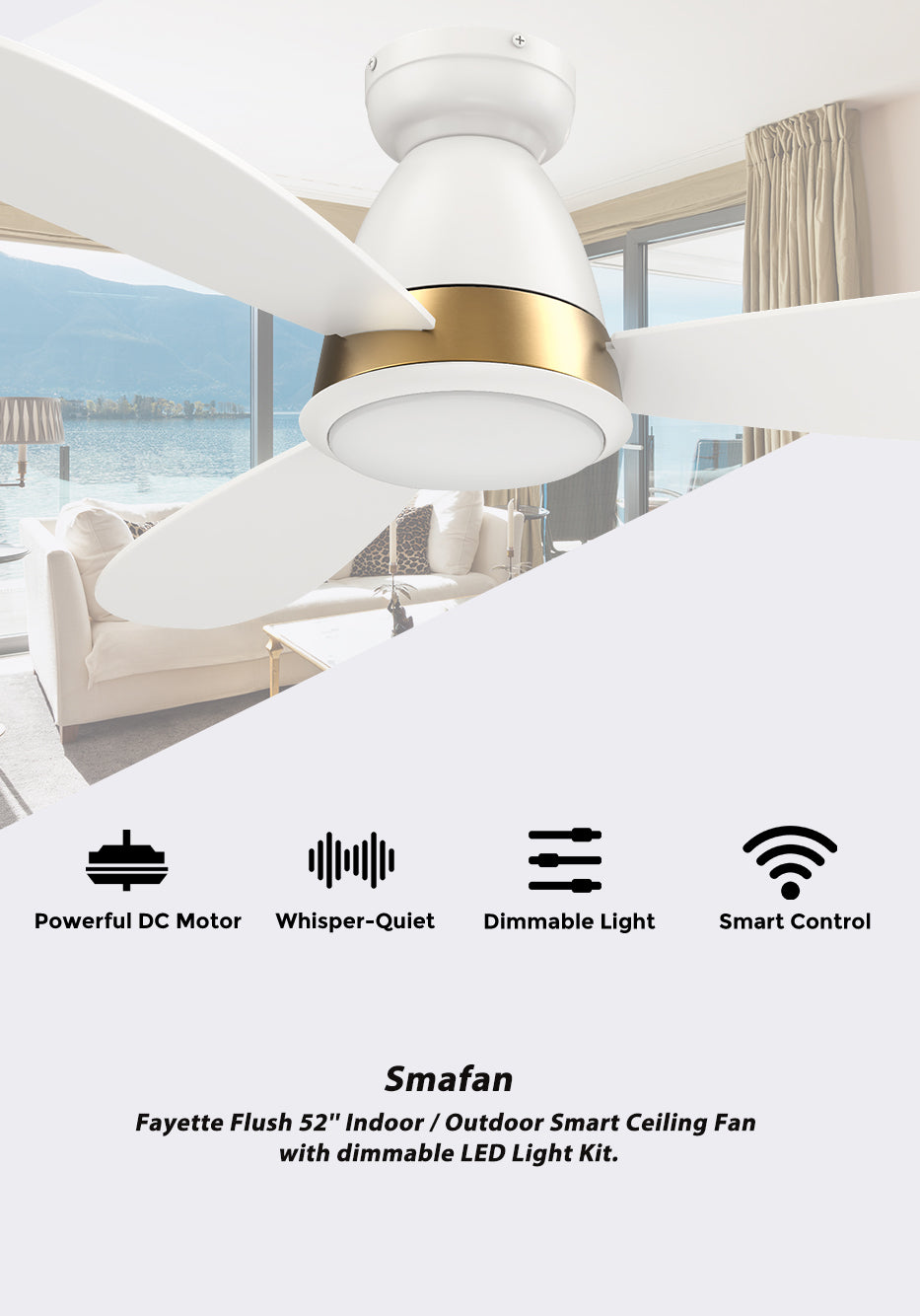 Carro-Smafan-Fayetee-52''-Smart-Ceiling-Fan-with-LED-Light-Kit-