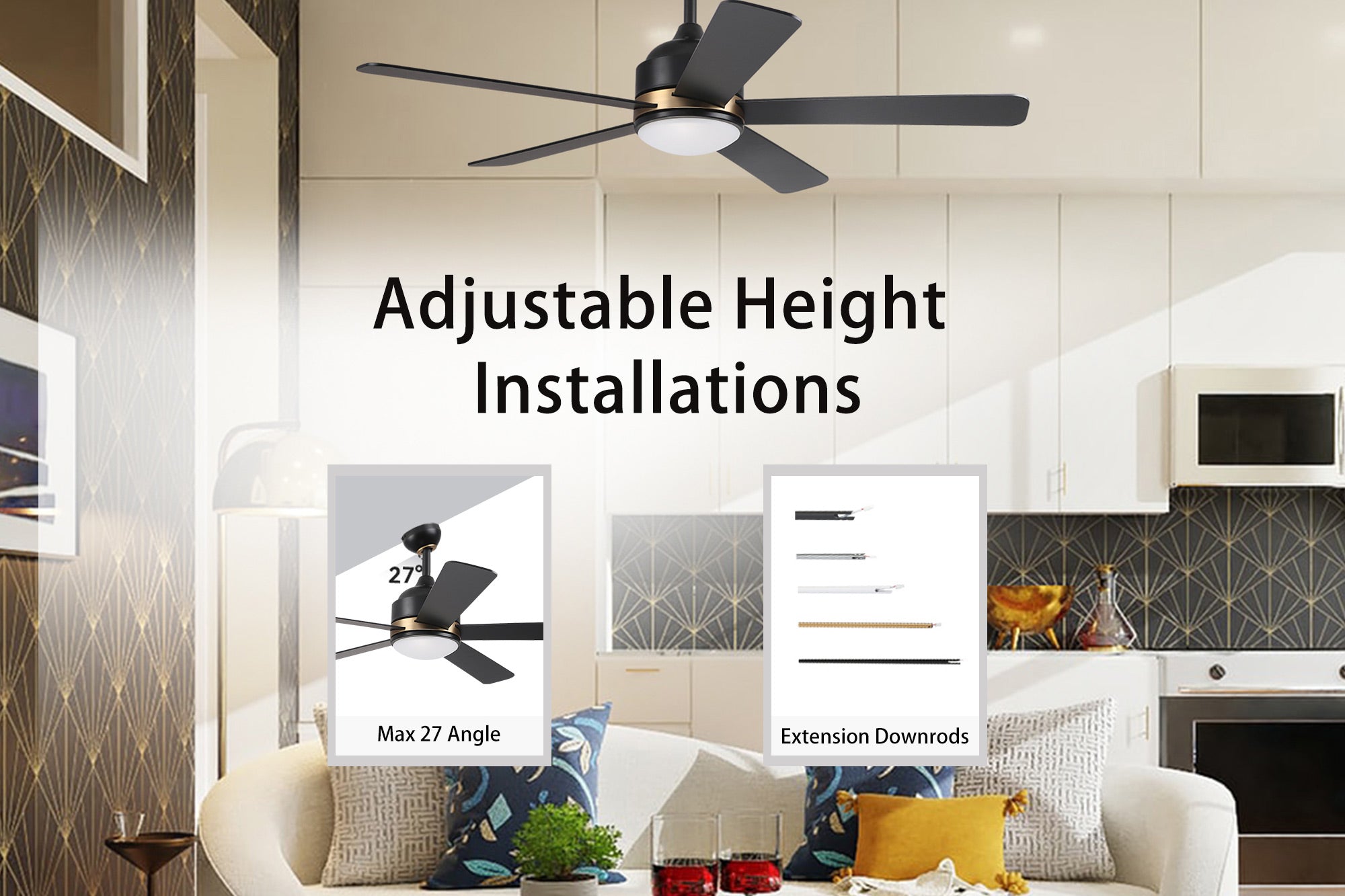 Carro-Smafan-Soran-52”-Indoor-Outdoor-Smart-Ceiling-Fan-with-Remote-Slope-Flat-Angled-Mount-Extension-Downrod