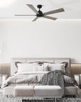 Carro Welland 60 inch remote control ceiling fans boasts a simple design with a Black finish and elegant Plywood blades, will keep your bedroom cool and stylish. 