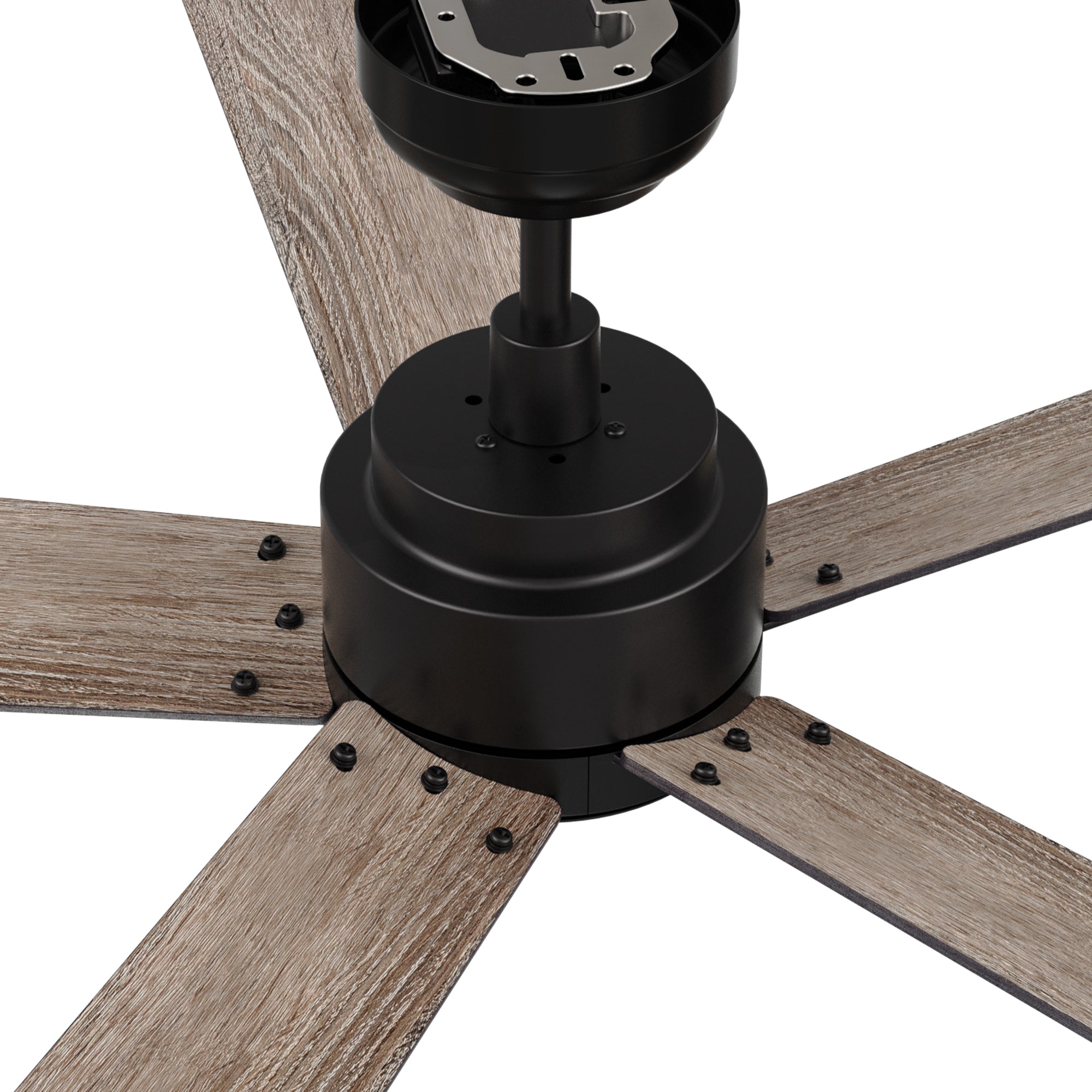 Carro Welland 60 inch remote control ceiling fans boasts a simple design with a Black finish and elegant Plywood blades, Fans are made with incredibly efficient and completely silent DC motors. #color_Black