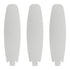 Ceiling fan with 3 plywood blades in white.