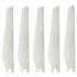Voyager 52" 5-Blade Smart Ceiling Fan Blades in Clean White