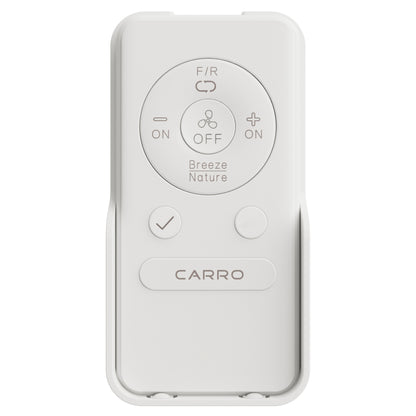 CARRO white remote for reversible DC motor ceiling fan without light