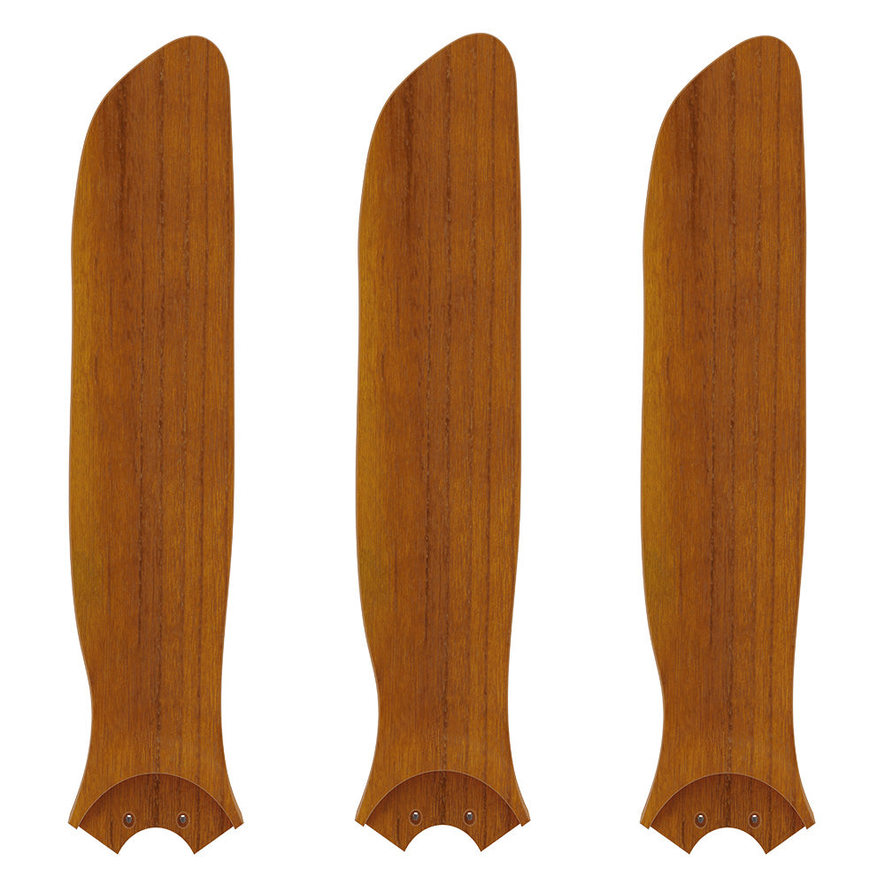 Colmar 52 inch 3-Blade Smart Ceiling Fan Blades in amber walnut