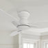 Carro smafan remote ceiling fans without lights 44 inch, white finish 