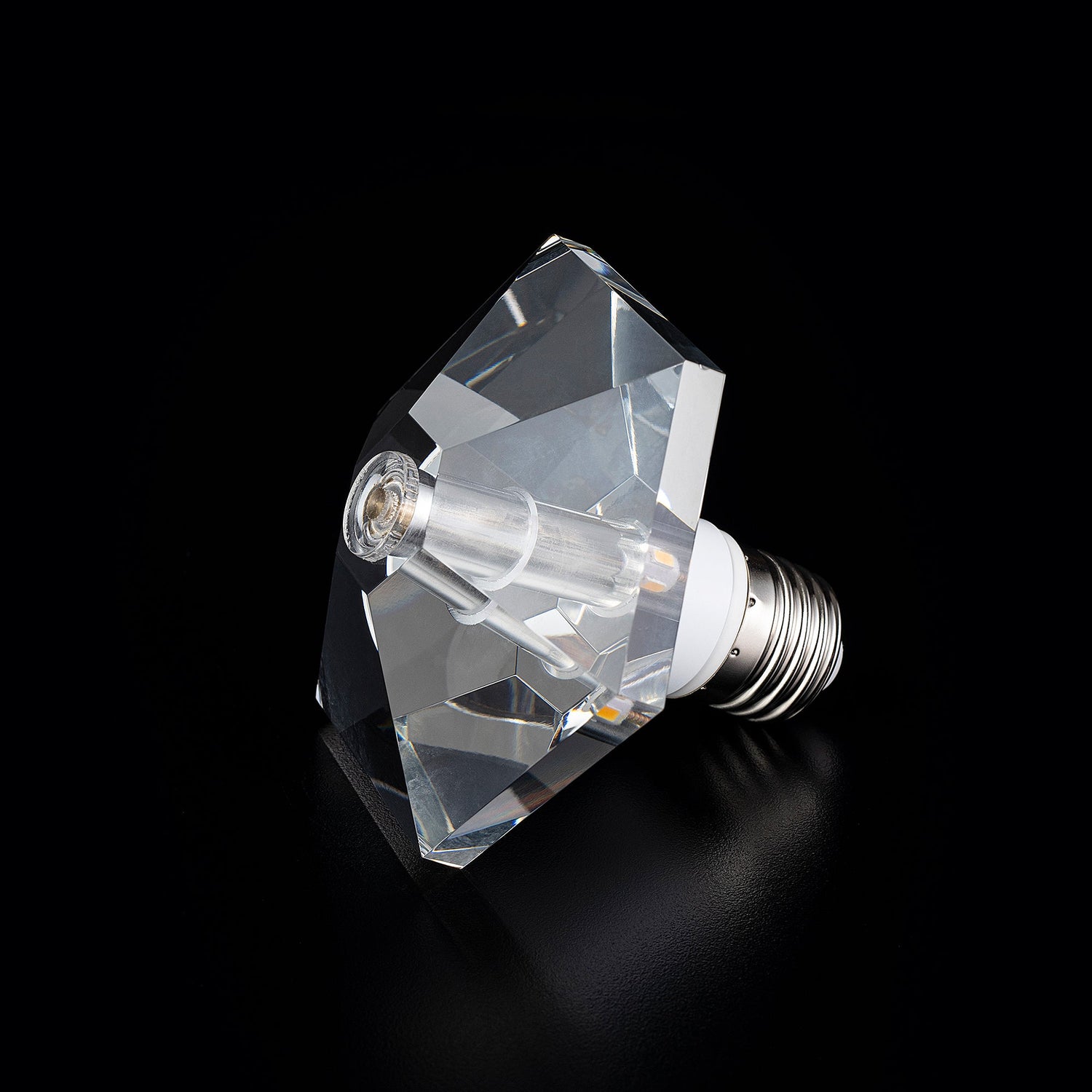 HEXAGON DIAMOND Crystal LED Light Bulb - Large