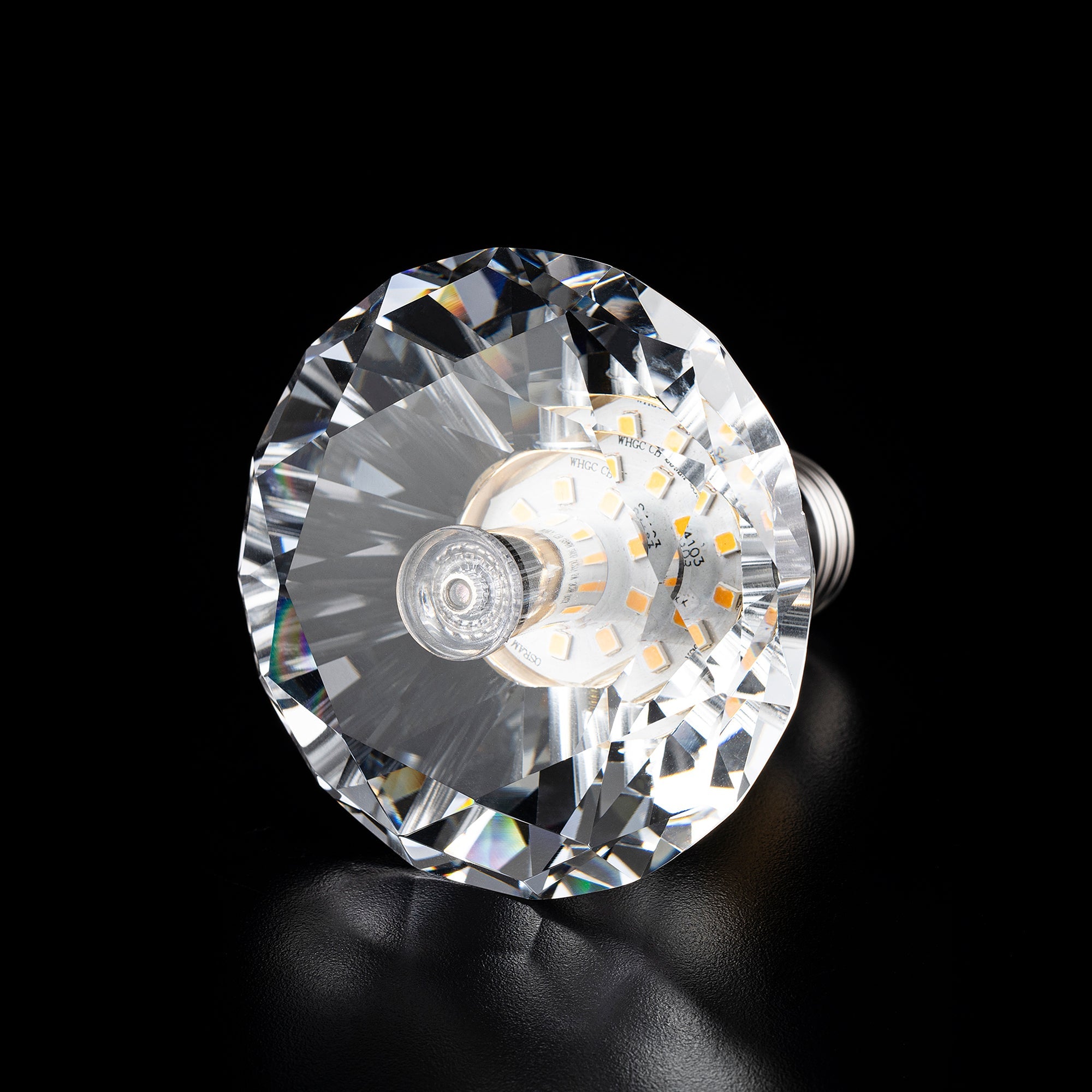 ROUND DIAMOND Crystal LED Light Bulb - Large