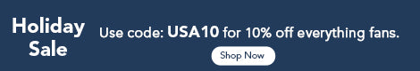 Holiday Sale USA10 product banner for all ceiling fans 