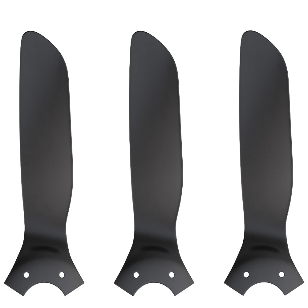 Icebreaker smart ceiling fan with 3 blades black 52 inch