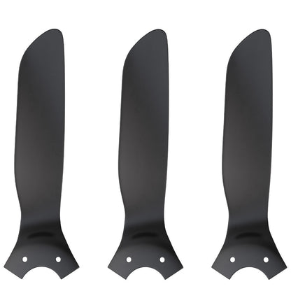 Icebreaker smart ceiling fan with 3 blades black 52 inch