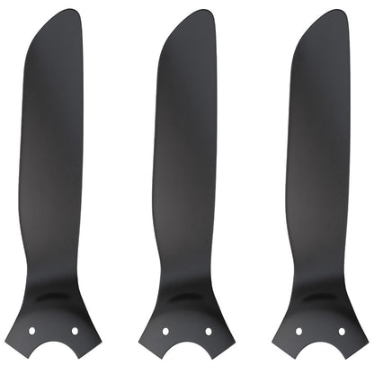 Icebreaker smart ceiling fan with 3 blades black 56 inch