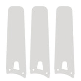 Set of three replacement ceiling fan blades in pure white color, compatible with the Innovator 52- and 56-inch smart 3-blade ceiling fan model. Each blade has a rounded tip and precision mounting holes for secure installation.