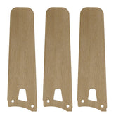 Set of three replacement ceiling fan blades in light wood color, compatible with the Innovator 52- and 56-inch smart 3-blade ceiling fan model. Each blade has a rounded tip and precision mounting holes for secure installation.