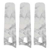 Set of three replacement ceiling fan blades in white color, compatible with the Innovator 52- and 56-inch smart 3-blade ceiling fan model. Each blade has a rounded tip and precision mounting holes for secure installation.