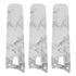 Set of three replacement ceiling fan blades in white color, compatible with the Innovator 52- and 56-inch smart 3-blade ceiling fan model. Each blade has a rounded tip and precision mounting holes for secure installation.