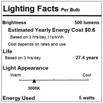 ROUND DIAMOND Crystal LED Light Bulb - Small