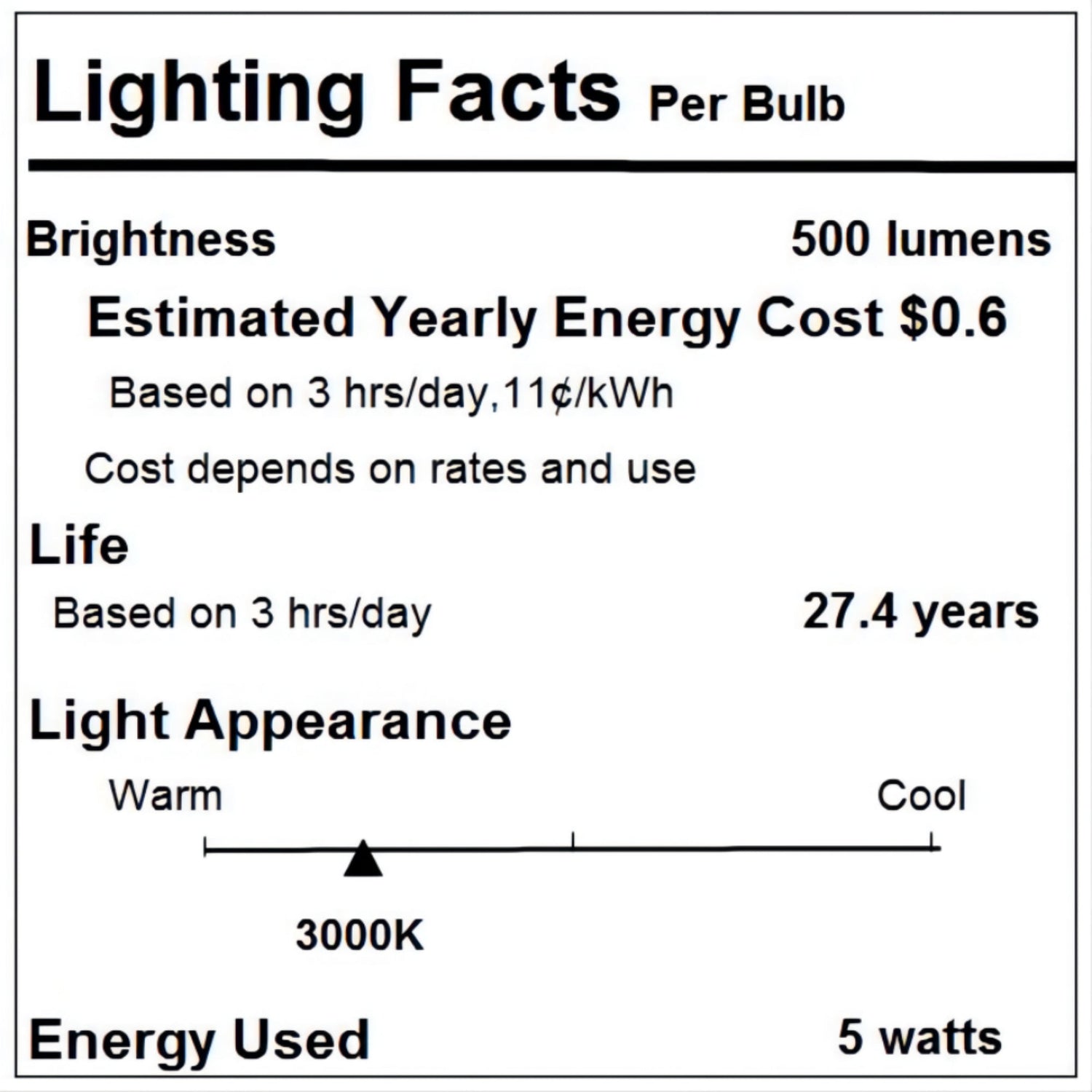 STAR Crystal LED Light Bulb - Large