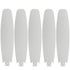 Levi 48 inch 5-Blade Smart Ceiling Fan Blades in white