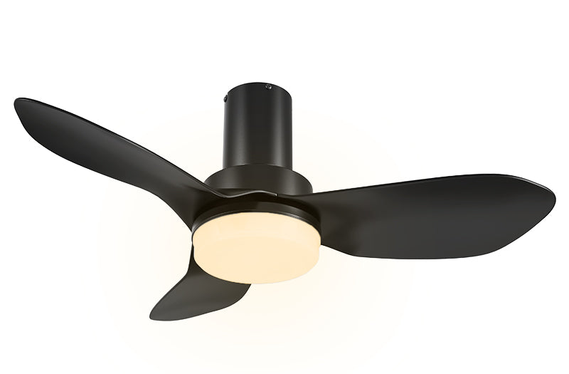 Three blades 36 inch ceiling fan with top dimmable bright light