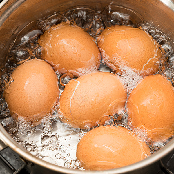 Boiled egg by 30inch induction cooktop