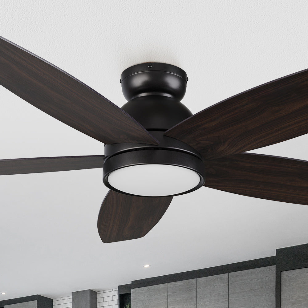 Povjeta 52" Ceiling Fan with Remote and Light Kit Included. 
