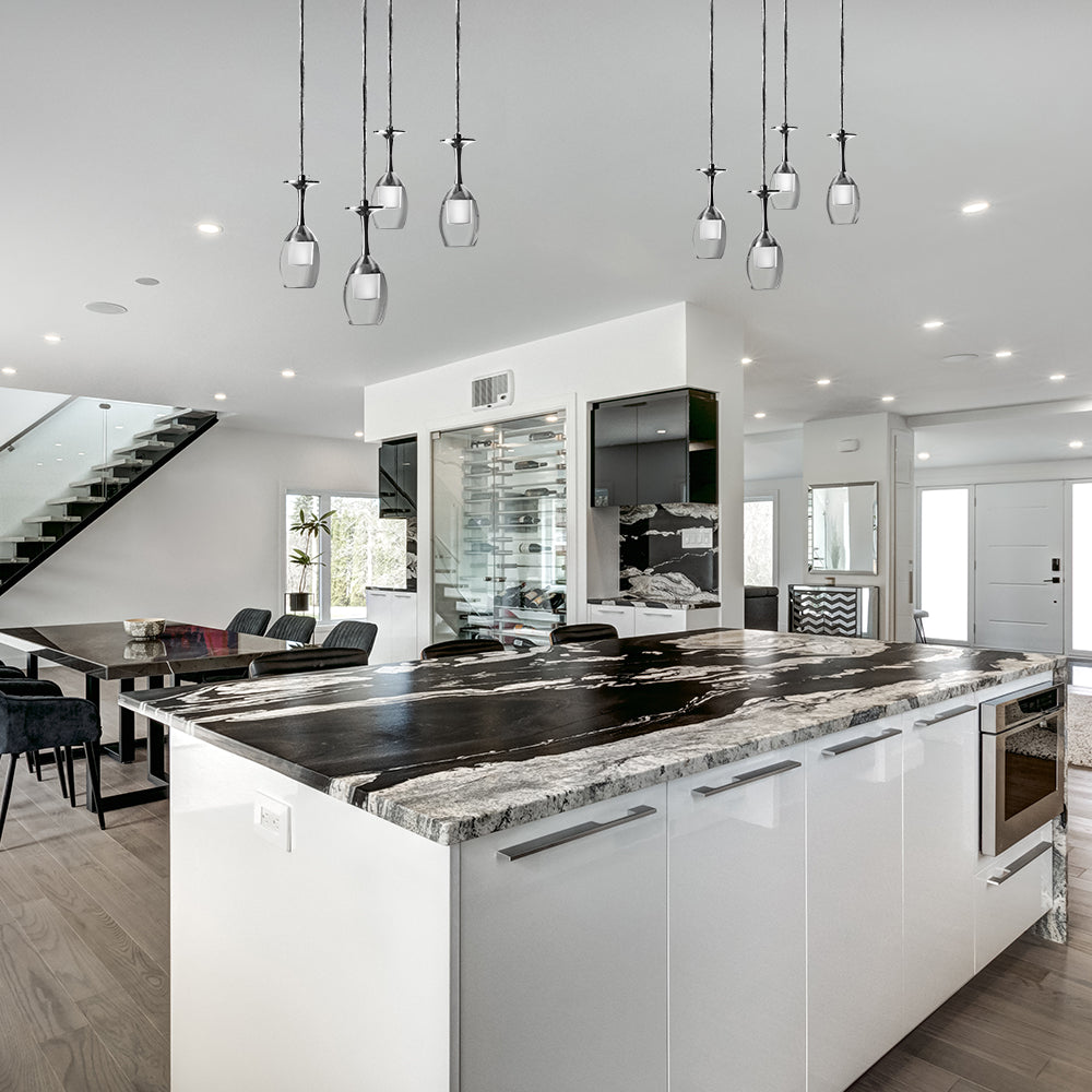It brings fun light that can be used in every occasion. The pendant light features Wi-Fi apps, Siri Shortcut and Voice control technology (compatible with Amazon Alexa and Google Home Assistant) to set the pendant light dimmable and RGB multicolor. This pendant light can satisfy not only the various color lighting effect settings, but also the more dim color variations that slowly change. The light colors are vivid and bright and dimmable. 