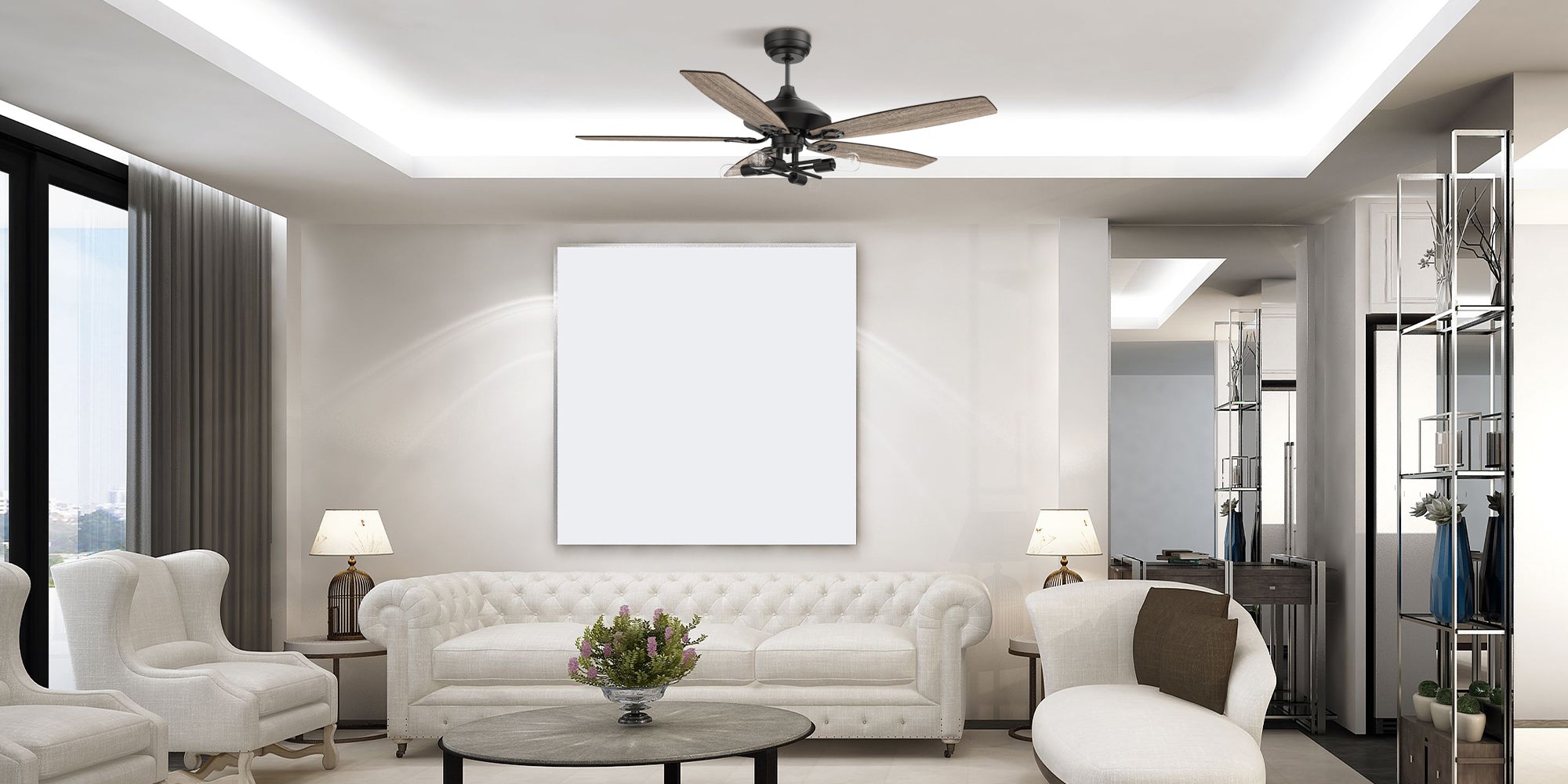 Smafan-Aero-52-inch-Modernist-Ceiling-Fan-with-Remote-and-Light-Kit