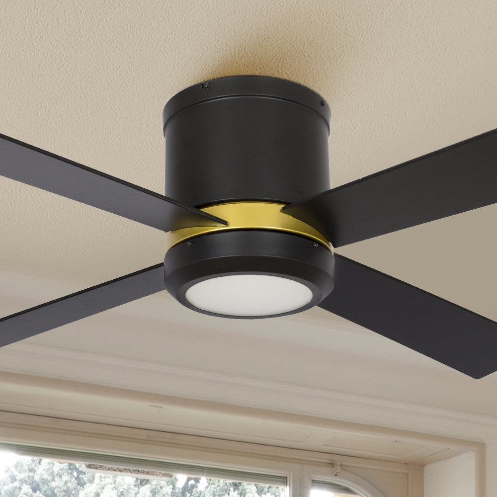 Smafan Carro Arlo 52 inch Smart Ceiling Fan design with elegant Plywood blades and compatible with LED Light. 