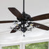 Carro Artemis 52 inch crystal ceiling fan design with black finish, elegant Plywood blades and compatible with LED bulb(Not included). 