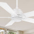 Carro Aspen 56 inch smart ceiling fan with White finish, use elegant Plywood blades and has an integrated 4000K LED cool light. 