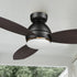 Carro Bretton 48 inch smart outdoor ceiling fan with light designed with dark wood finish, elegant plywood blades and integrated 4000K LED daylight. 