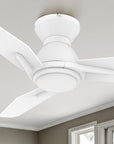 Carro Smafan Brooks 48 inch smart ceiling fans design with pure white finish, use elegant Plywood blades and has an integrated 4000K LED daylight.