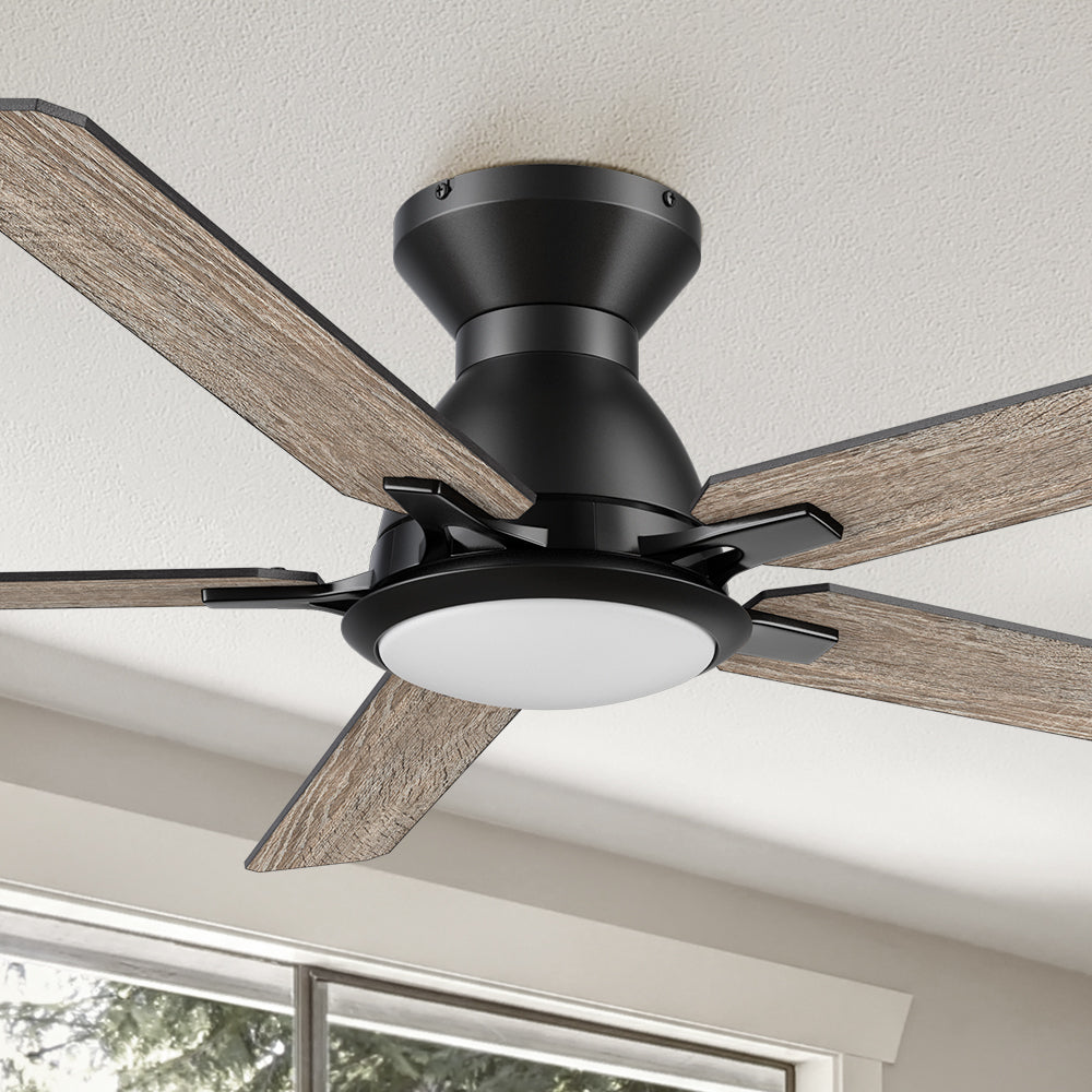 Sophistication, silence, and speed come together to create the revolutionary Byrness 52/60 inches modern ceiling fan.