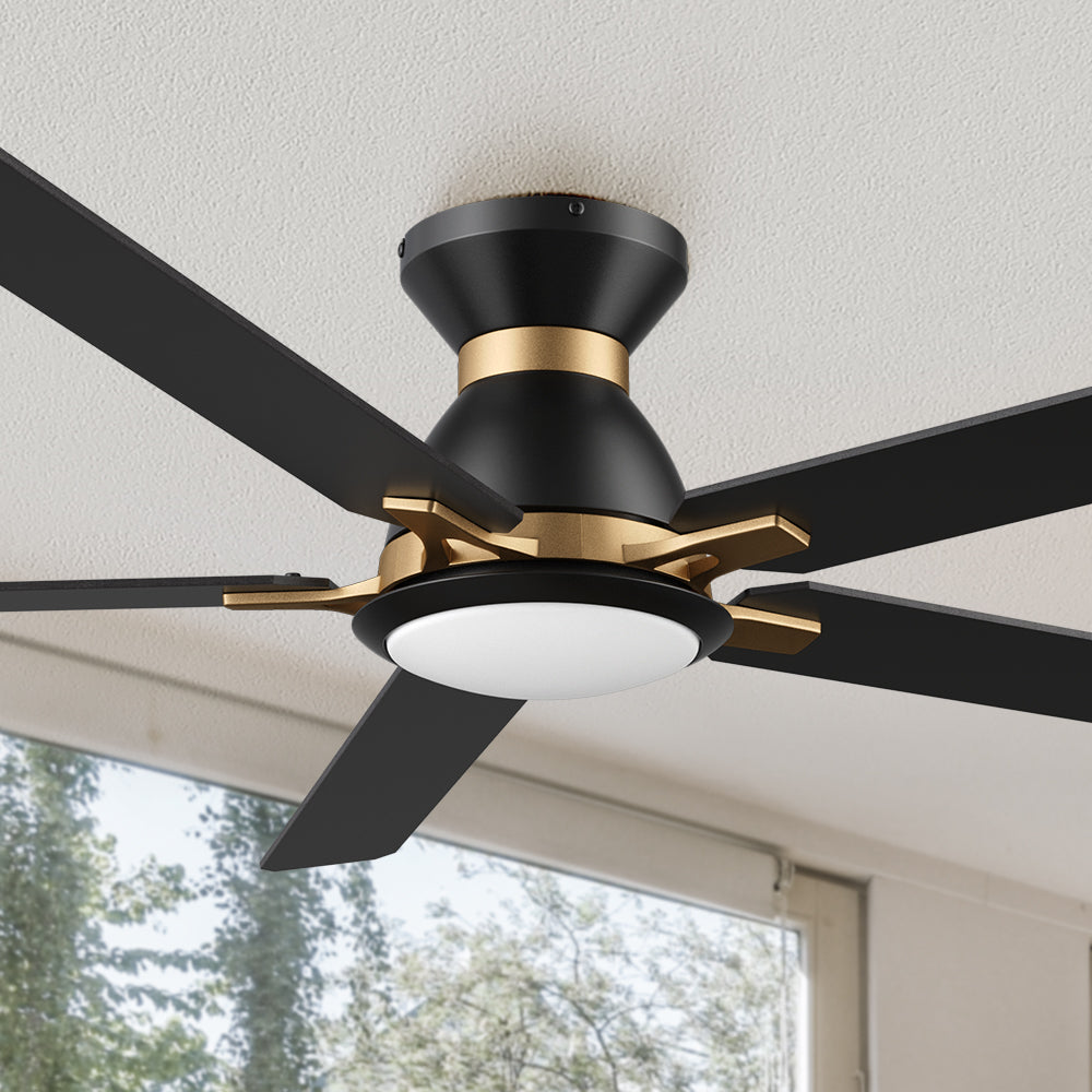 Sophistication, silence, and speed come together to create the revolutionary Byrness 52/60 inches modern ceiling fan. 