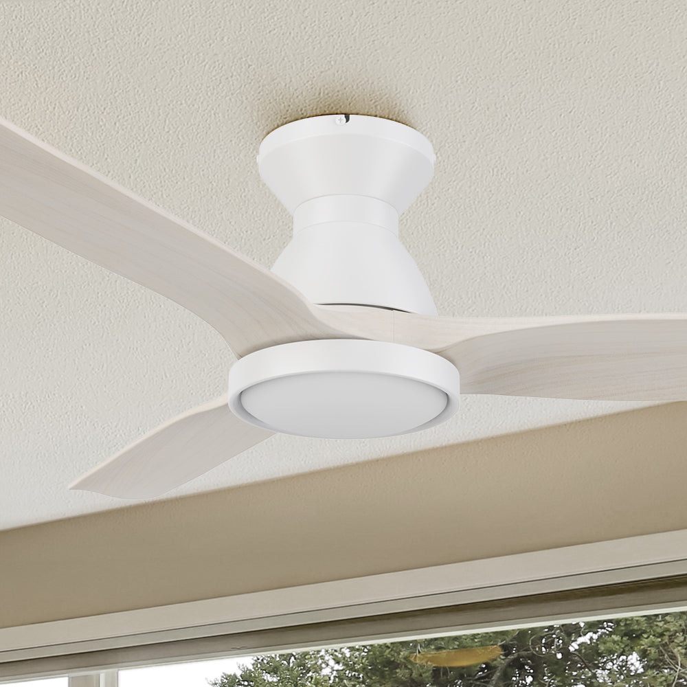 With a modern design and remote control available, this Colmar 52-inch low profile ceiling fan is outstanding for your living area. #color_light-wood