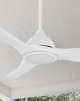 Smafan Cresta 52'' smart ceiling fan designs with white finish, use ABS blades and has an integrated 4000K LED daylight. 