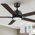 Smafan Essex 52 inch smart ceiling fan designs with wall switch and remote control, elegant plywood blades and an integrated 4000K LED daylight. 