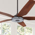 The Smafan Explorer 52 inch smart outdoor ceiling fan with dimmable integrated LED, 10-speed whisper-quiet DC motor. 