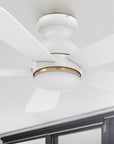 Carro Kaze 48 inch smart ceiling fan designed with white finish, use elegant Plywood blades and has an integrated 4000K LED daylight. 