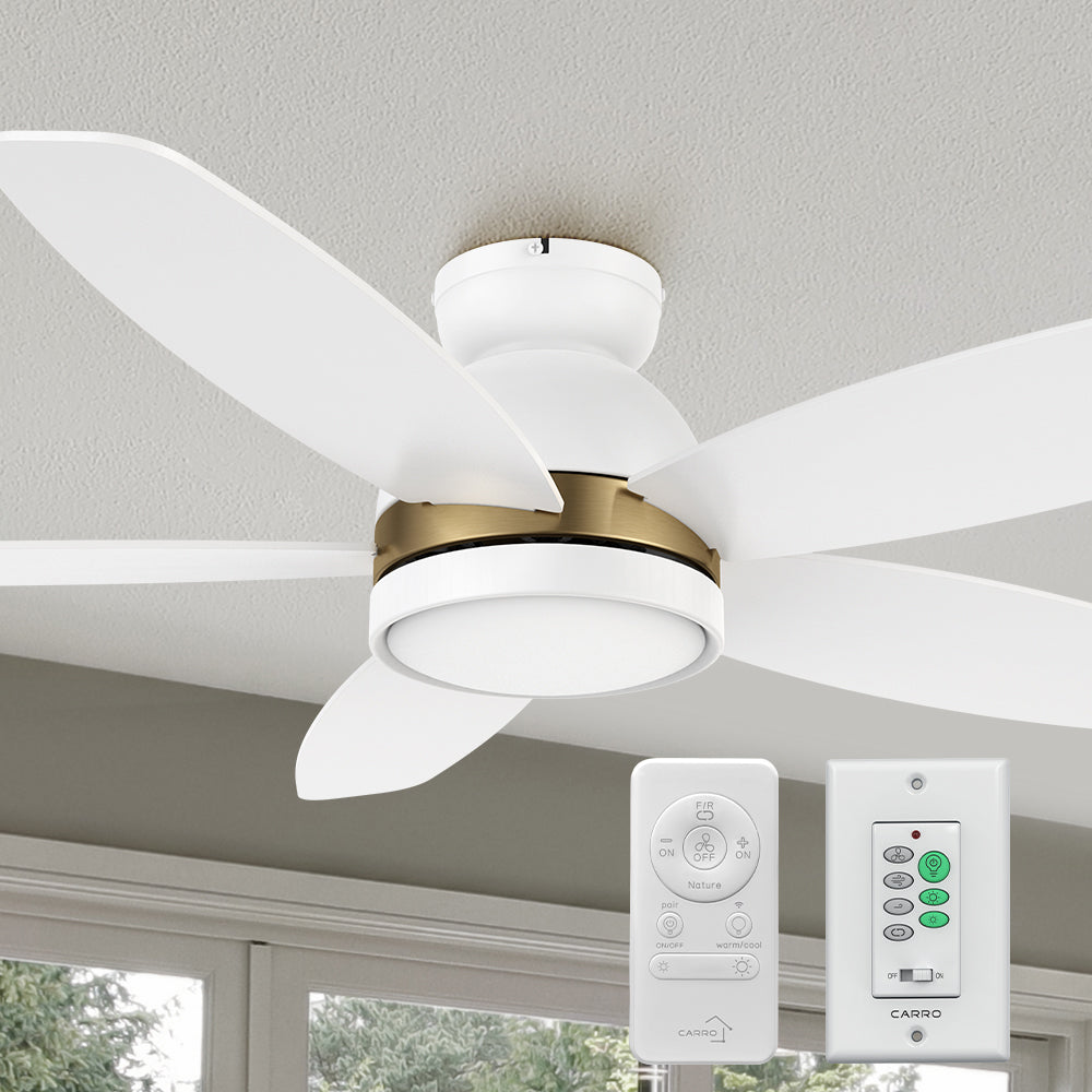 Carro Levi 48 inch smart ceiling outdoor ceiling fan features Remote control, Wi-Fi apps, Siri Shortcut and Voice control technology. 