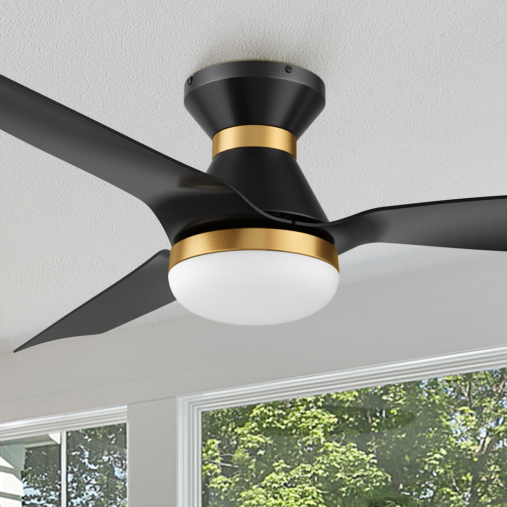 With a contemporary design and remote control operation, this Livex 52-inch outdoor ceiling fan is a sleek addition to any outdoor coverd space. 