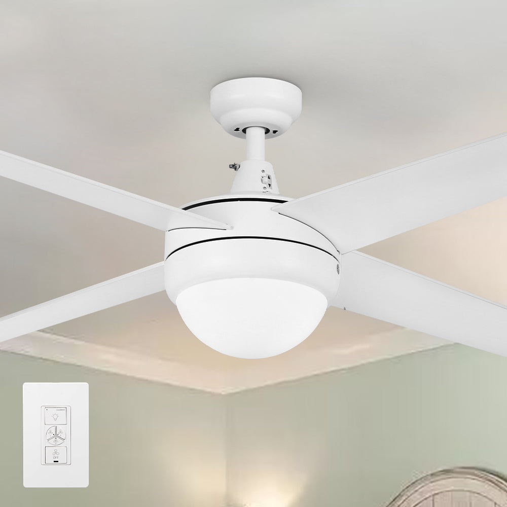 Carro Nova 52 inch smart indoor ceiling fan use elegant Plywood blades and compatible with LED Light. 