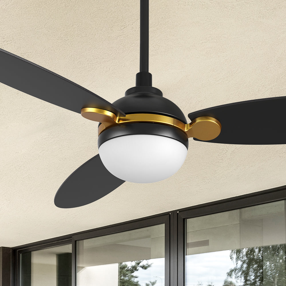 Carro Raddix 52 inch smart ceiling fan features Remote control, Wi-Fi apps, Siri Shortcut and Voice control technology to set fan preferences.